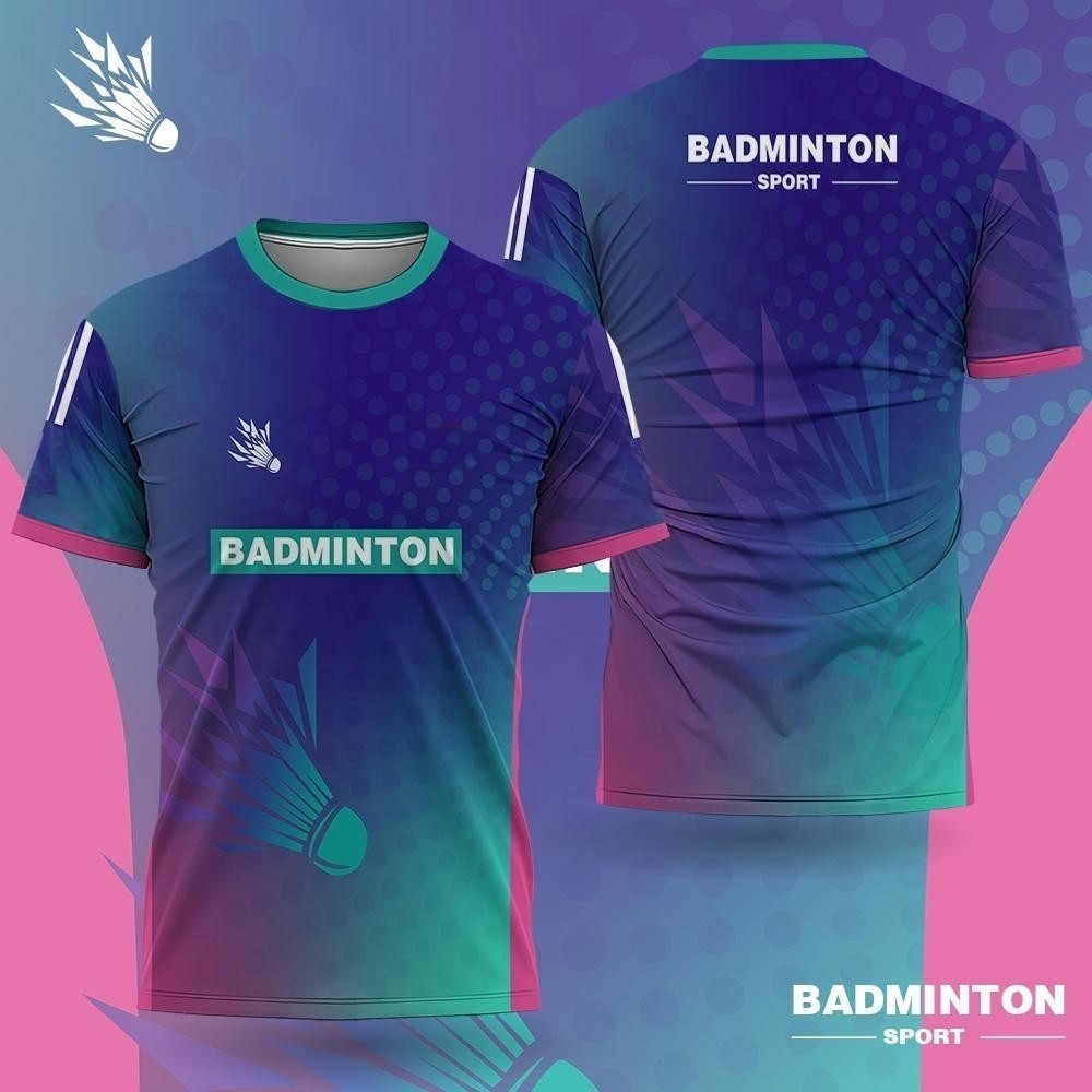 Badminton Outdoor - Roupas de badminton masculinas gradiente impressão