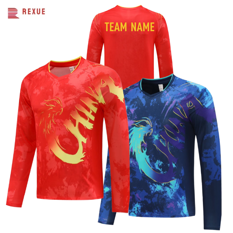 Badminton Logo - Camisa chinesa de tênis de mesa