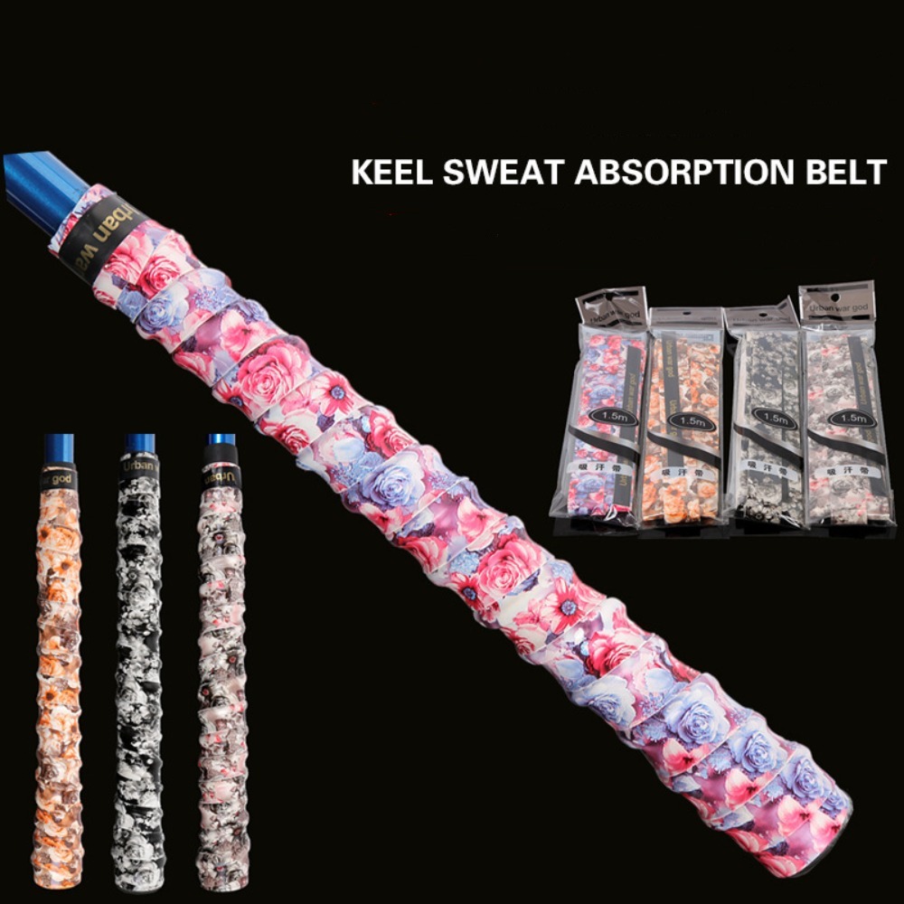 Badminton Grip Tape - 1 pçs 1.5m comprimento antiderrapante vara