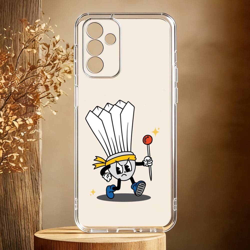 Capa de telefone com ilustraçã - Badminton Logo avaliação e preço