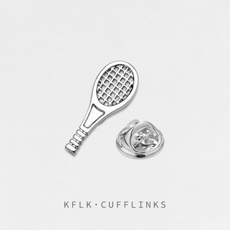 KFLK-Pinos De Broche De Raquet - Badminton Logo avaliação e preço